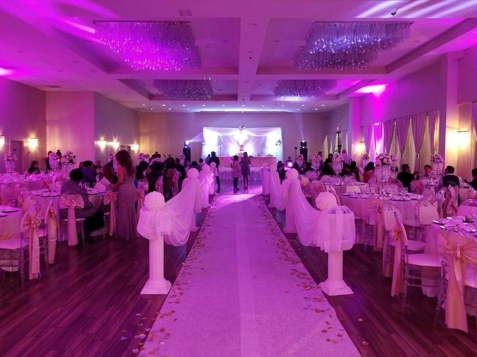 Iluminación de pista en celebración